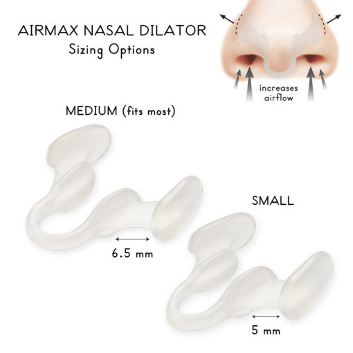 Airmax nasal dilator breath better sizing dimensions