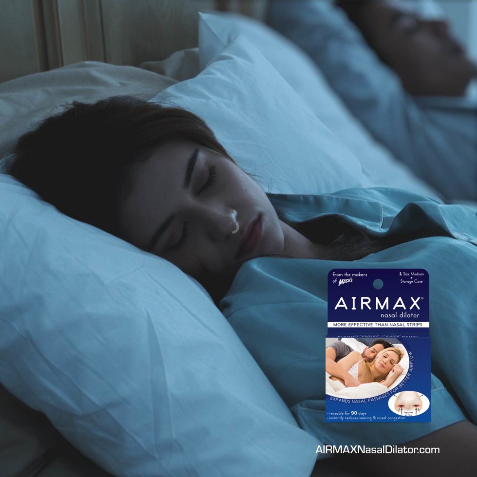 The AIRMAX Nasal Dilator significantly improves nasal airflow AIRMAX Nasal Dilator