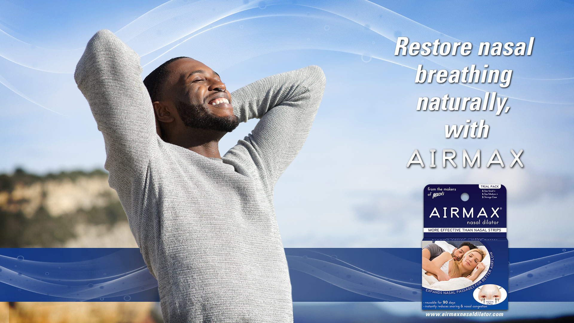 airmax the best internal nasal dilator help breathe better and sleep better and is better than nasal strips